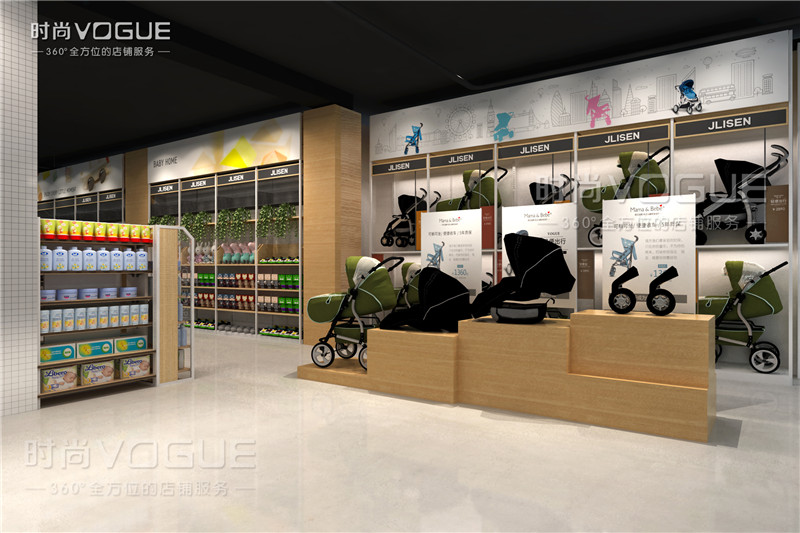 母嬰店貨架_童車(chē)展示架